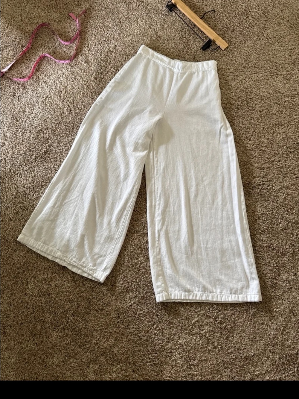 Simply Cotton by Cecelia Nathal Culotte Wide Leg Pants in White size Medium - Picture 7 of 12